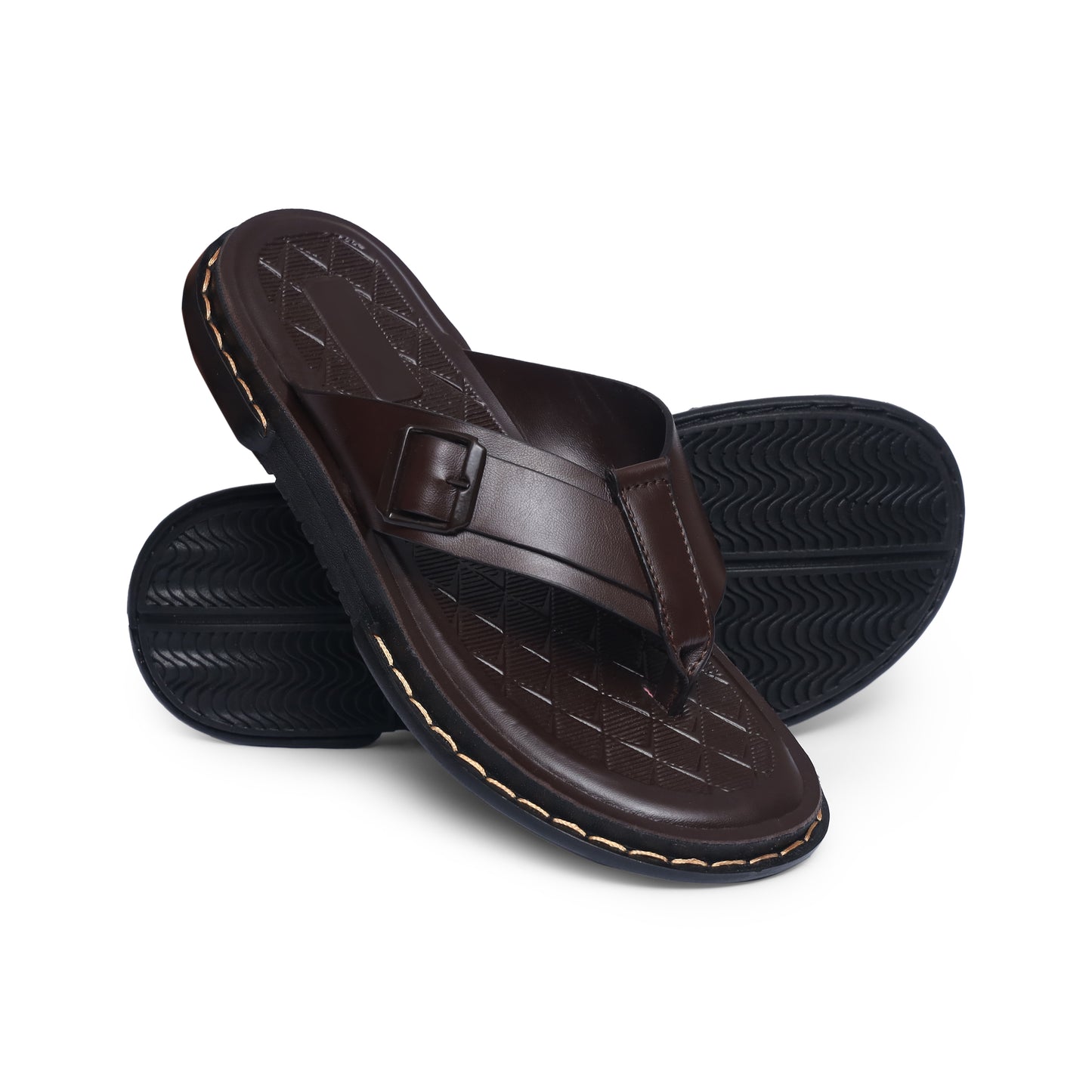Burj Al-Dubai Brown Chappal - V12