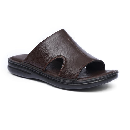 Hand Crafted Brown Leather Chappal - T10