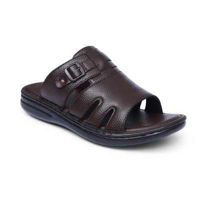 Hand Crafted Brown Leather Chappal - T12