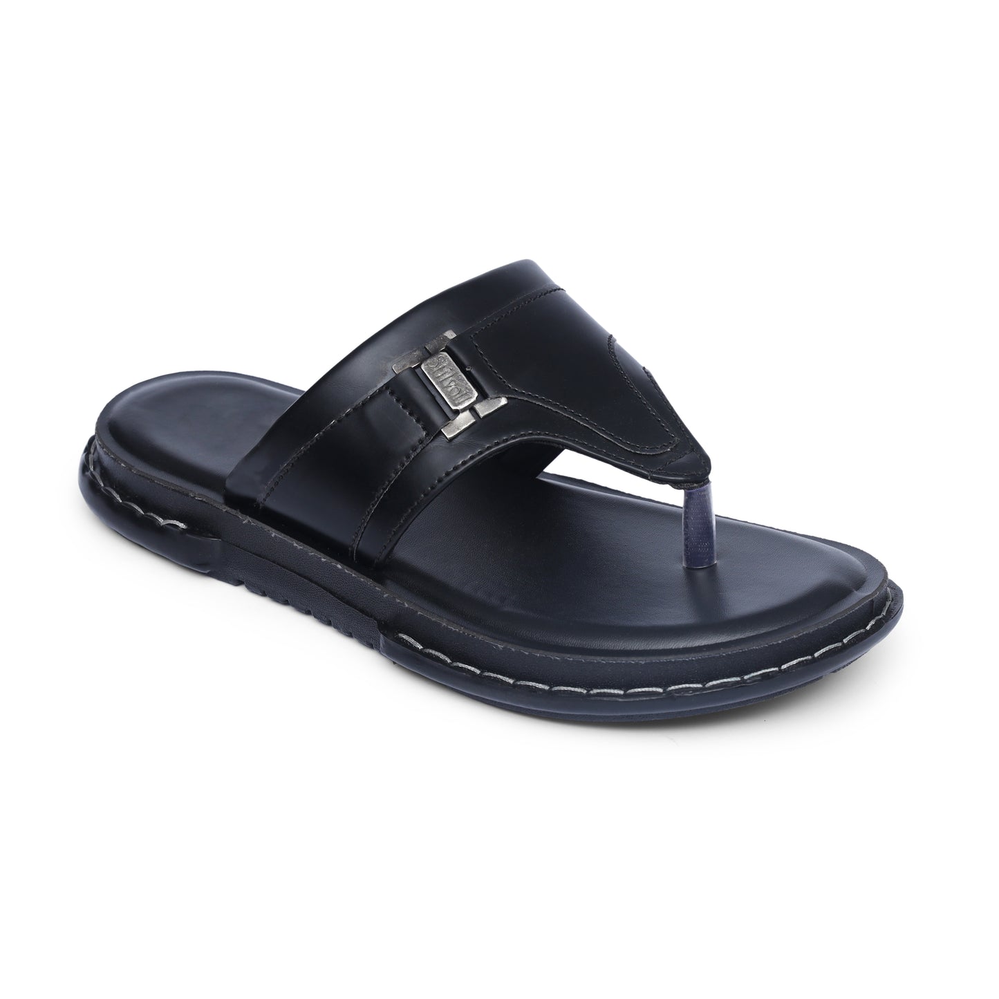 Burj Al-Dubai Black Chappal - V8