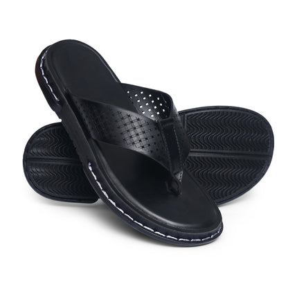 Burj Al-Dubai Black Chappal - V11