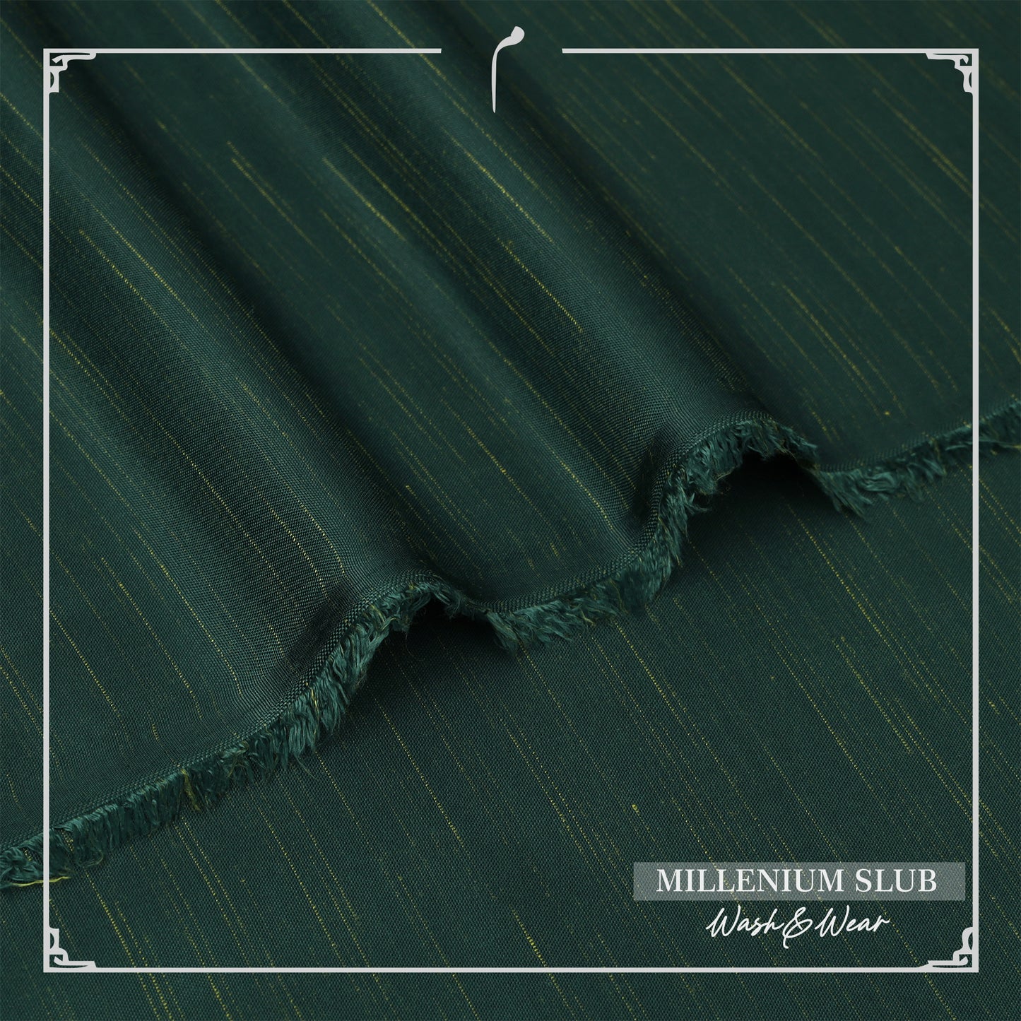 MILLENIUM Slub Wash&Wear - Green - MS - 02