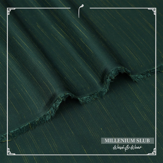 MILLENIUM Slub Wash&Wear - Green - MS - 02